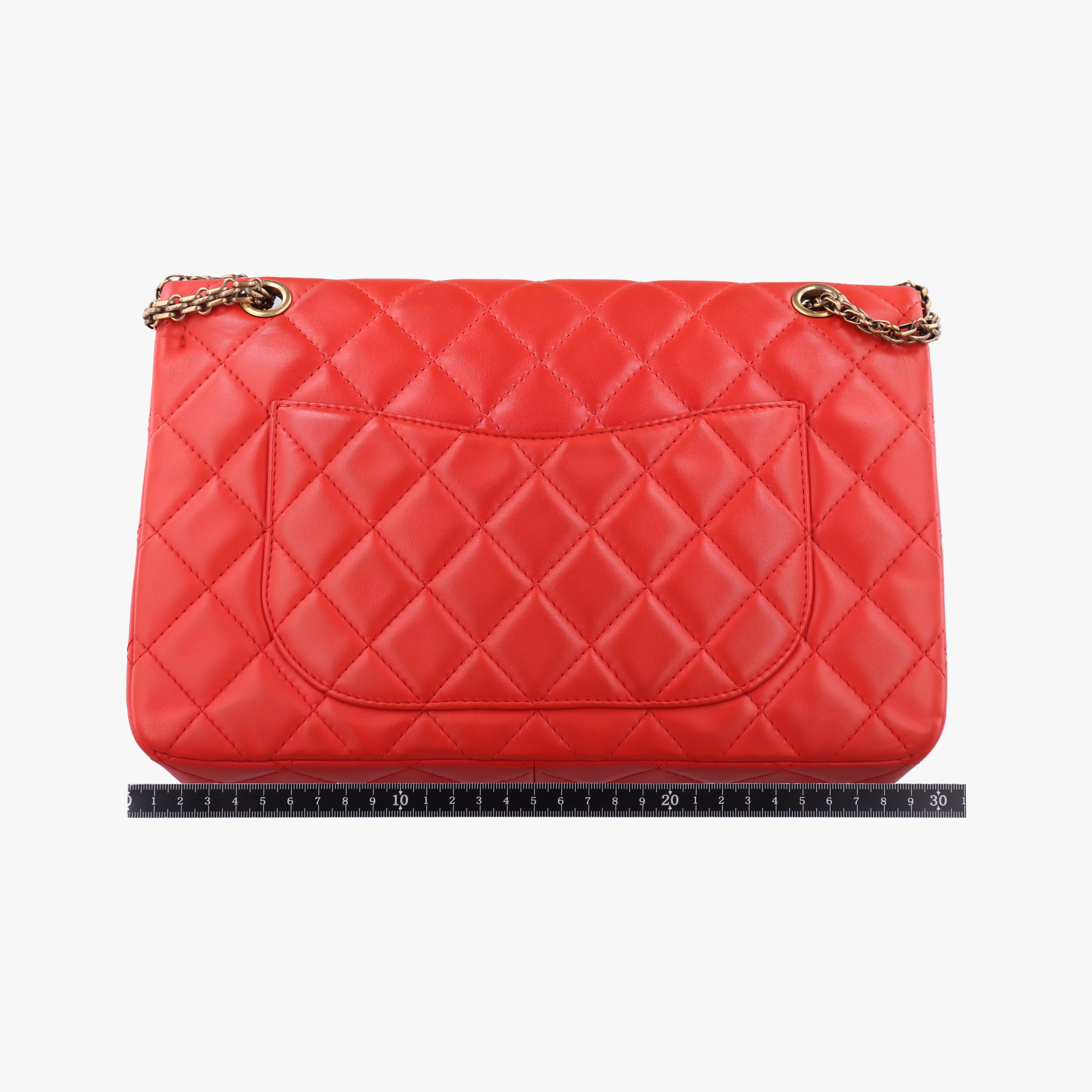 Secondhand Chanel 2.55 double flap Matelasse Red lambskin A37590 shoulderbag | stylenewstar