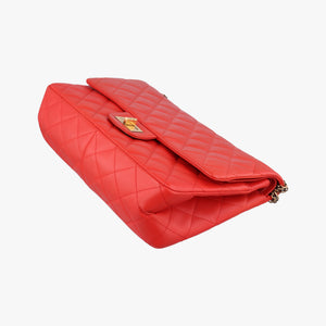 Secondhand Chanel 2.55 double flap Matelasse Red lambskin A37590 shoulderbag | stylenewstar