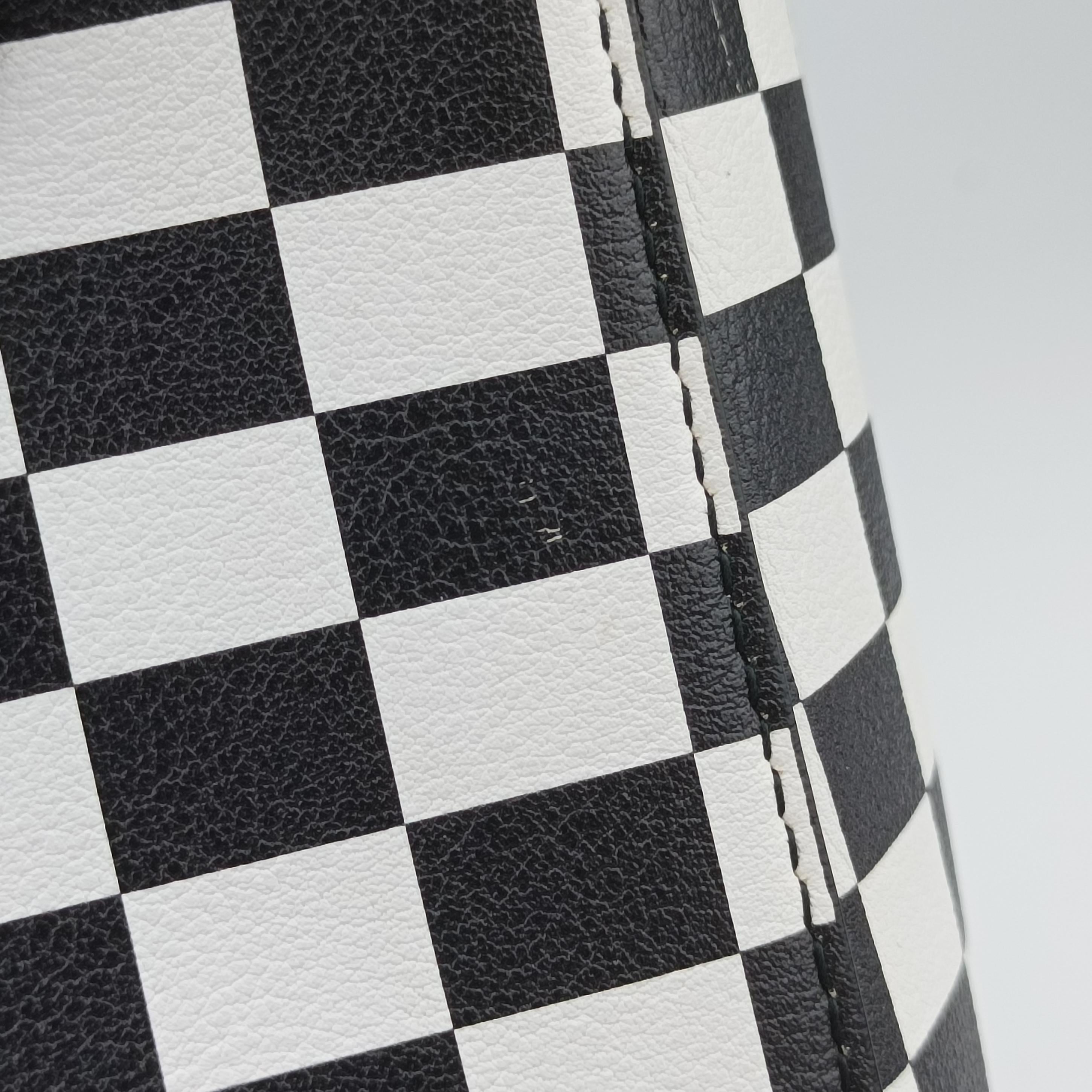 Pre-owned Christian Dior Lady Dior Black×White leather  shoulderbag | stylenewstar