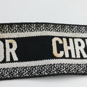 Pre-owned Christian Dior Lady Dior Black×White leather  shoulderbag | stylenewstar