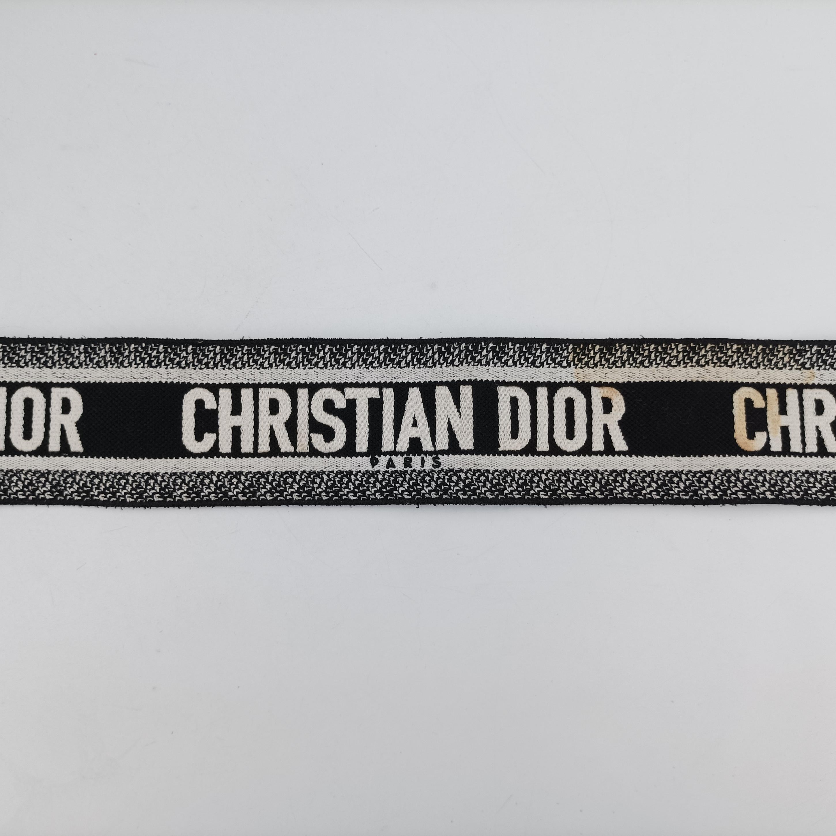 Pre-owned Christian Dior Lady Dior Black×White leather  shoulderbag | stylenewstar