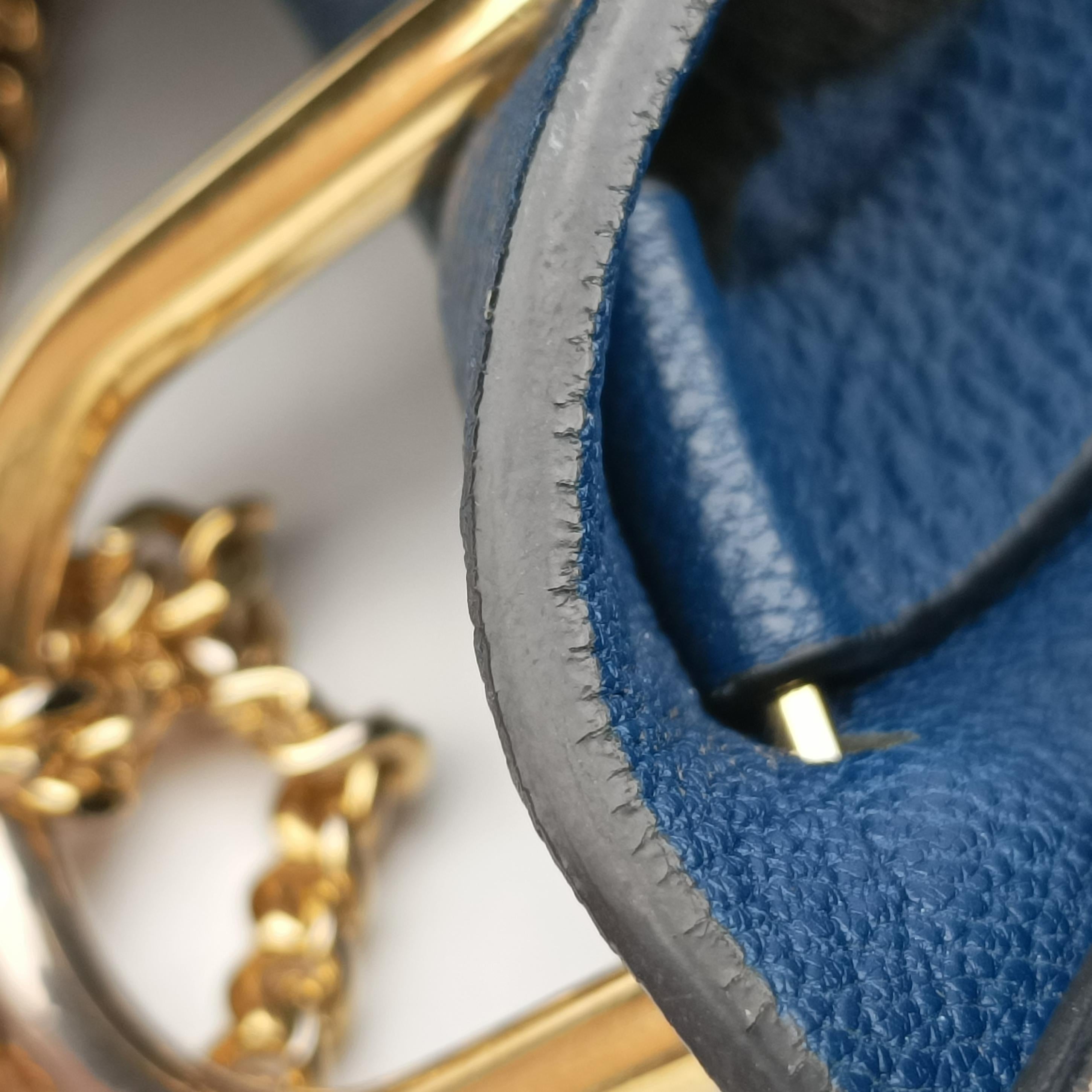 Pre-owned Chloe DREW Navy Leather  shoulderbag | stylenewstar