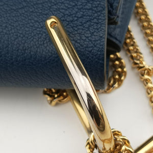 Pre-owned Chloe DREW Navy Leather  shoulderbag | stylenewstar