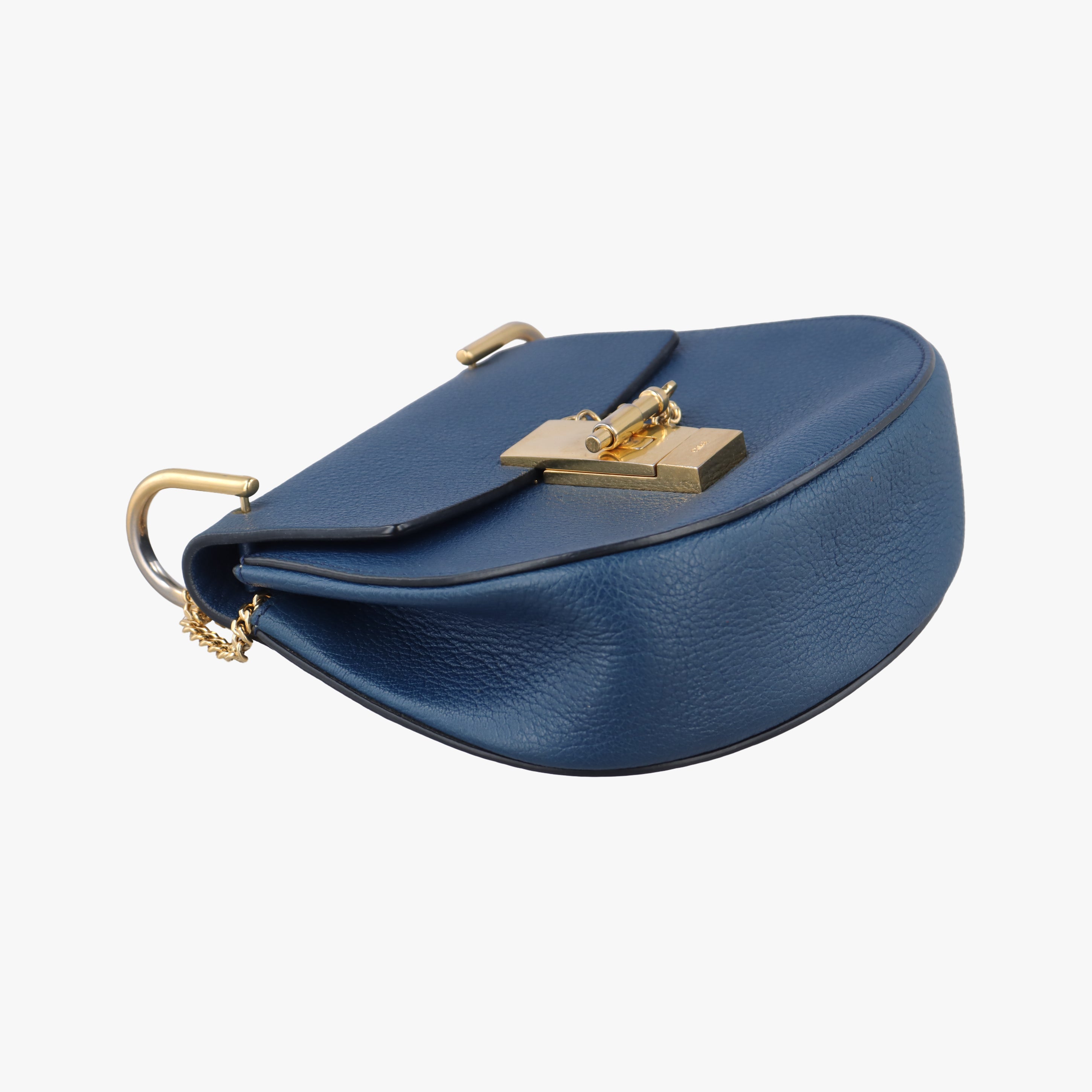 Pre-owned Chloe DREW Navy Leather  shoulderbag | stylenewstar