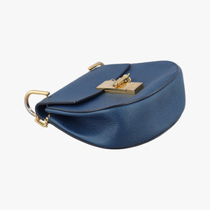 Pre-owned Chloe DREW Navy Leather  shoulderbag | stylenewstar