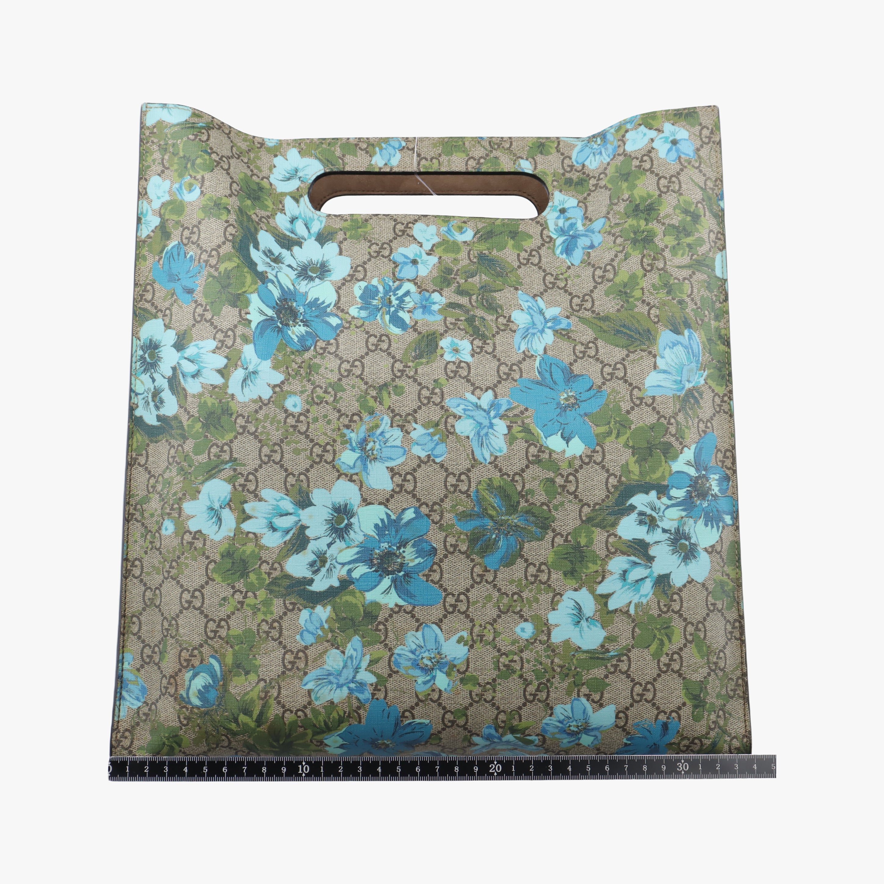 Secondhand Gucci GG Supreme Linea C Blooms GucciGhost Beige x Multicolour PVC coated canvas 414476 shoulderbag | stylenewstar
