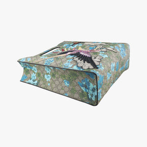 Secondhand Gucci GG Supreme Linea C Blooms GucciGhost Beige x Multicolour PVC coated canvas 414476 shoulderbag | stylenewstar