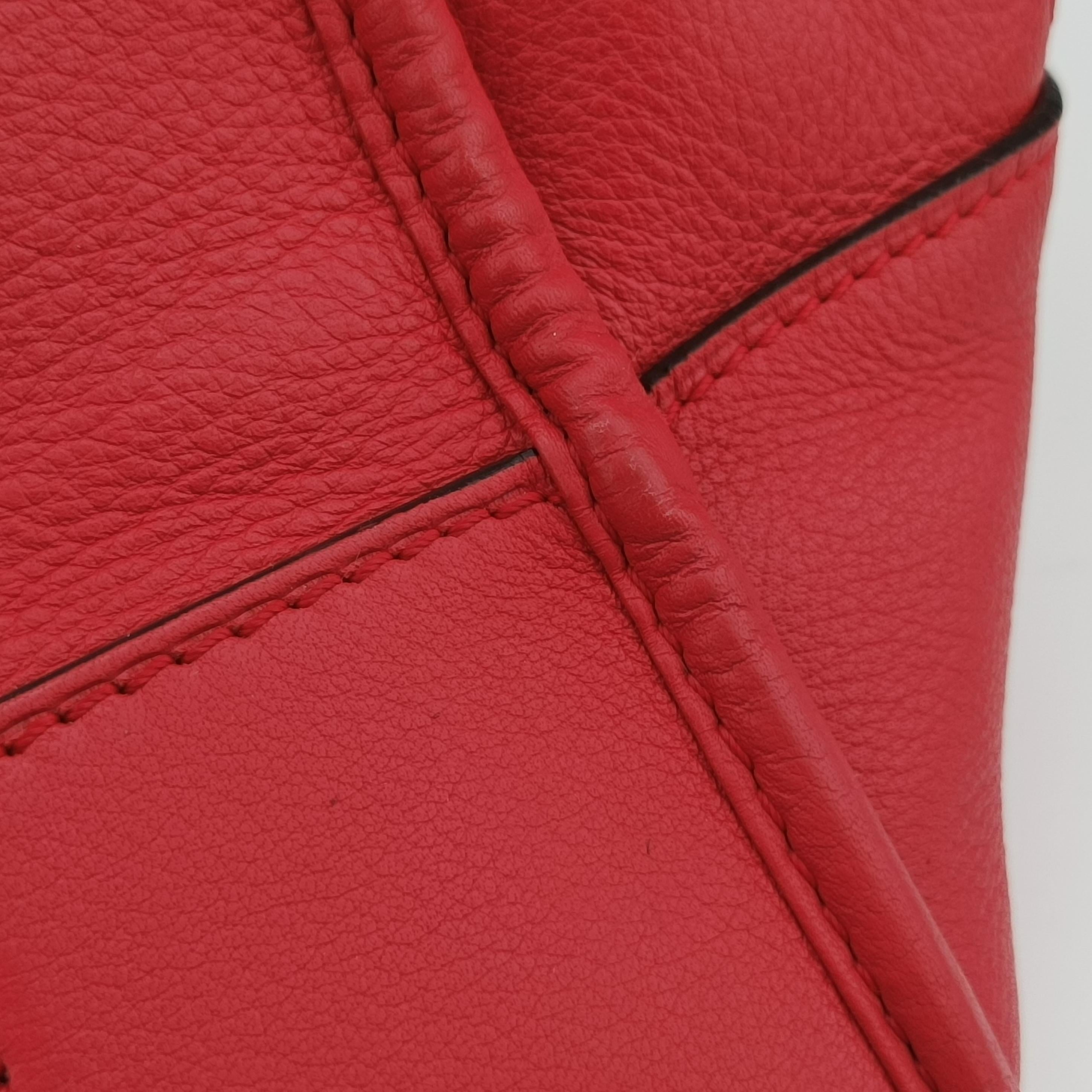 Secondhand Loewe Amazona Red Leather  handbag | stylenewstar