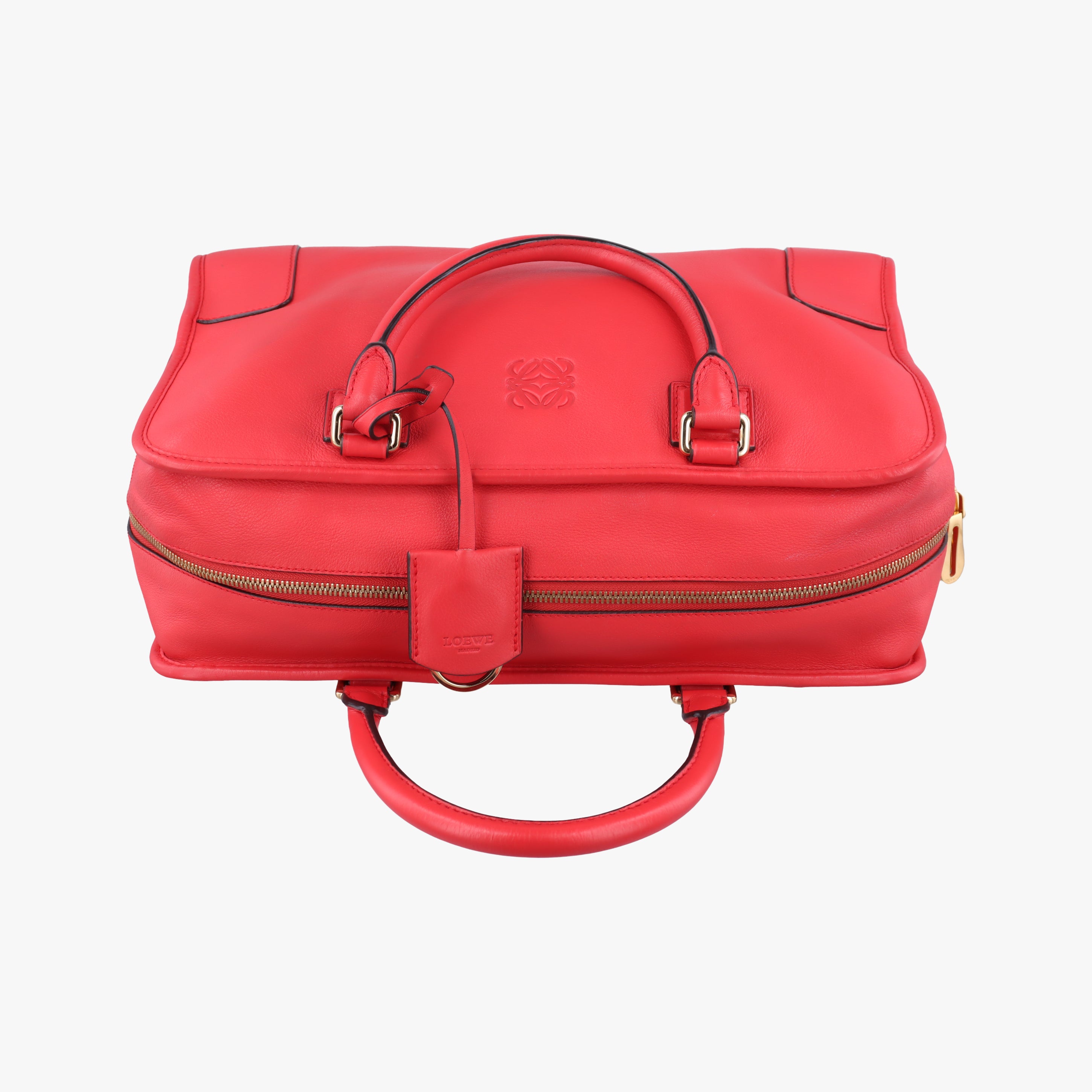 Secondhand Loewe Amazona Red Leather  handbag | stylenewstar