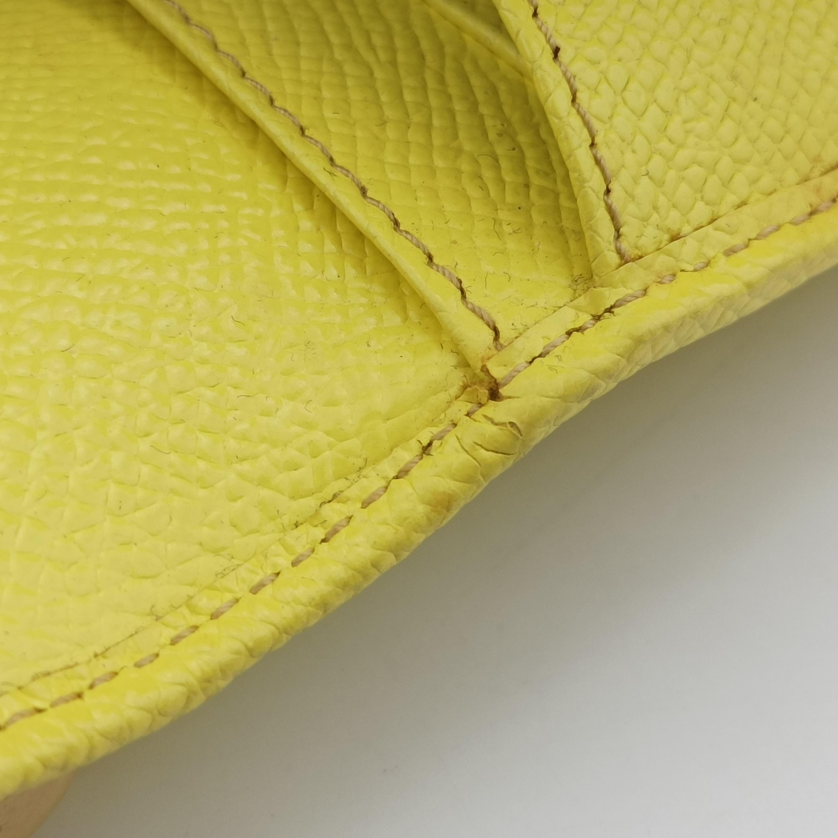 Pre-owned Dolce & Gabbana SICILY Yellow Leather  shoulderbag | stylenewstar