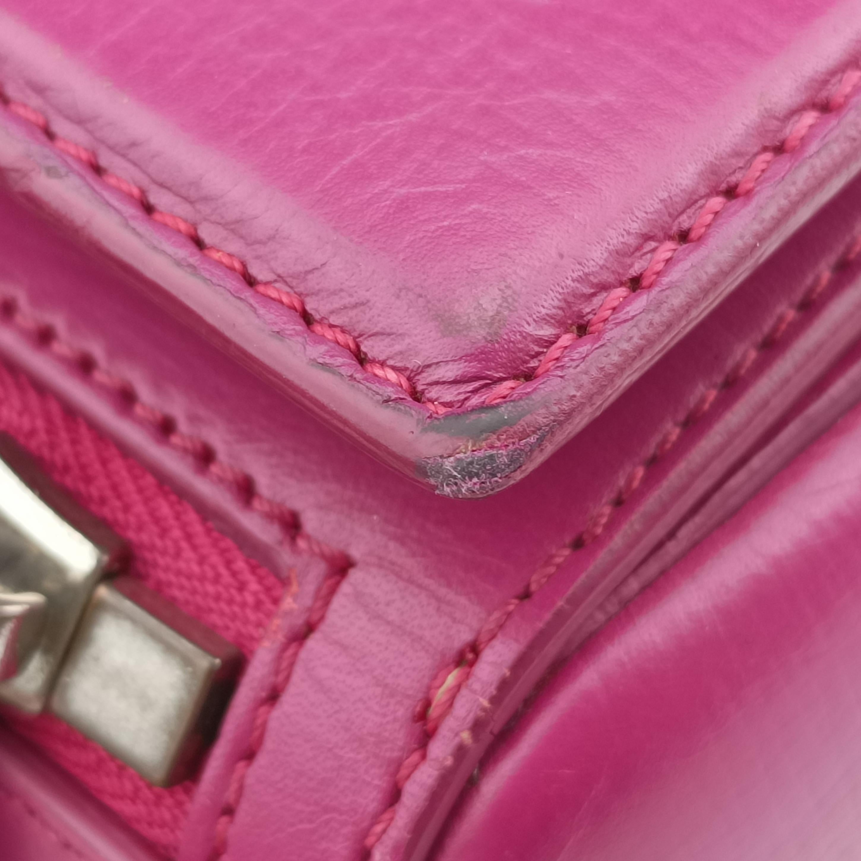 Pre-owned Givenchy Pandora Rose Leather  shoulderbag | stylenewstar