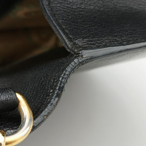 Pre-owned Gucci Ottilia Black×Multicolour Leather×snakeskin 488715 shoulderbag | stylenewstar