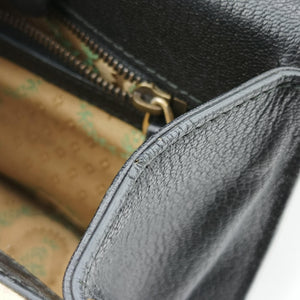 Pre-owned Gucci Ottilia Black×Multicolour Leather×snakeskin 488715 shoulderbag | stylenewstar