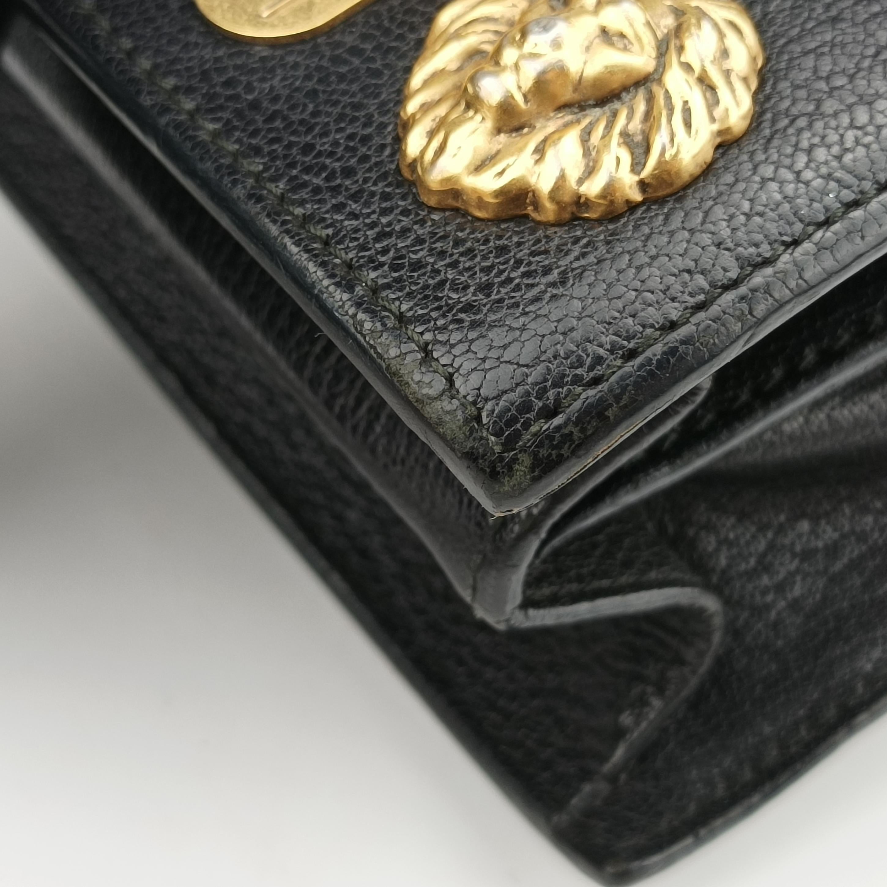 Pre-owned Gucci Ottilia Black×Multicolour Leather×snakeskin 488715 shoulderbag | stylenewstar