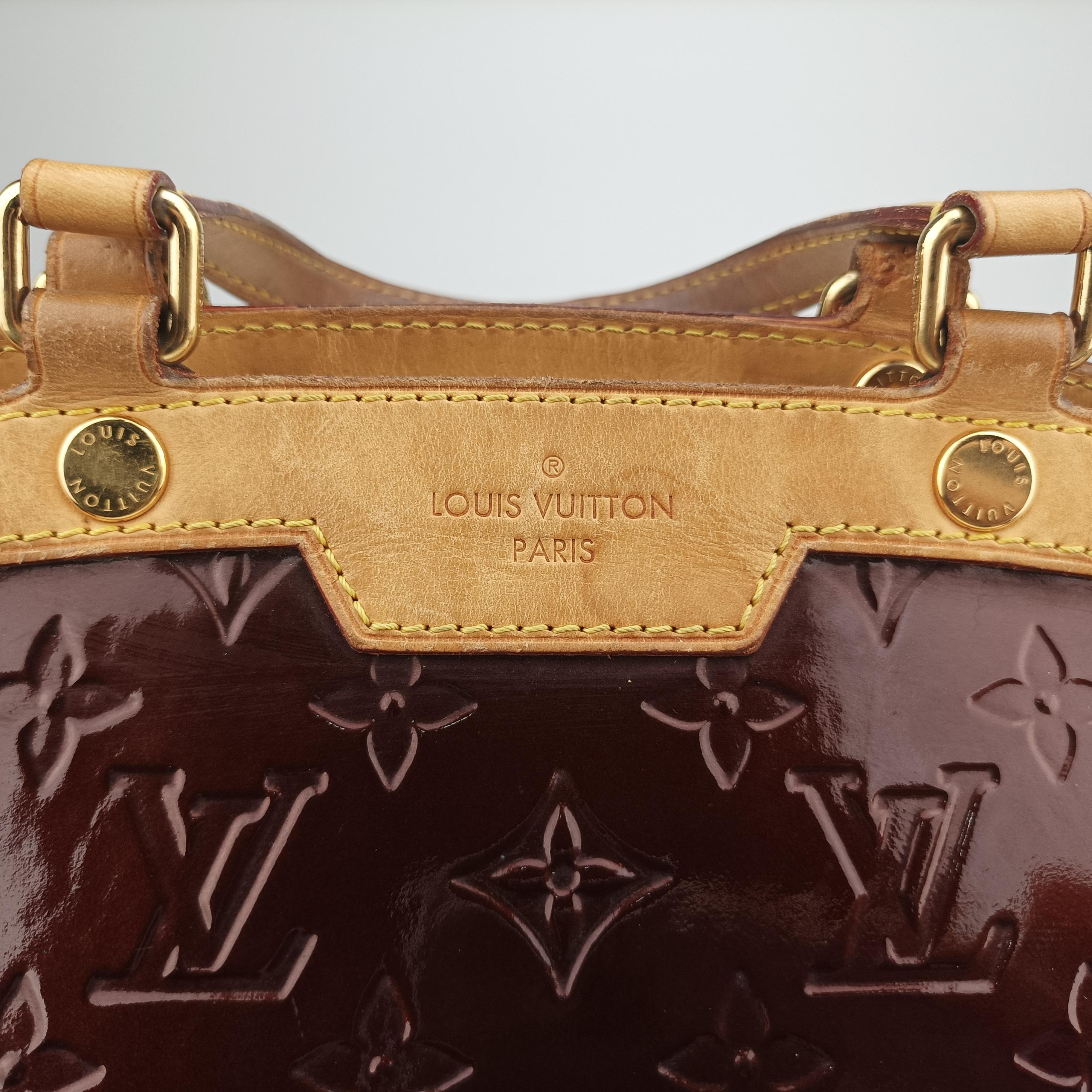 Pre-owned Louis Vuitton Brea MM Amarante Vernis M91619 shoulderbag | stylenewstar