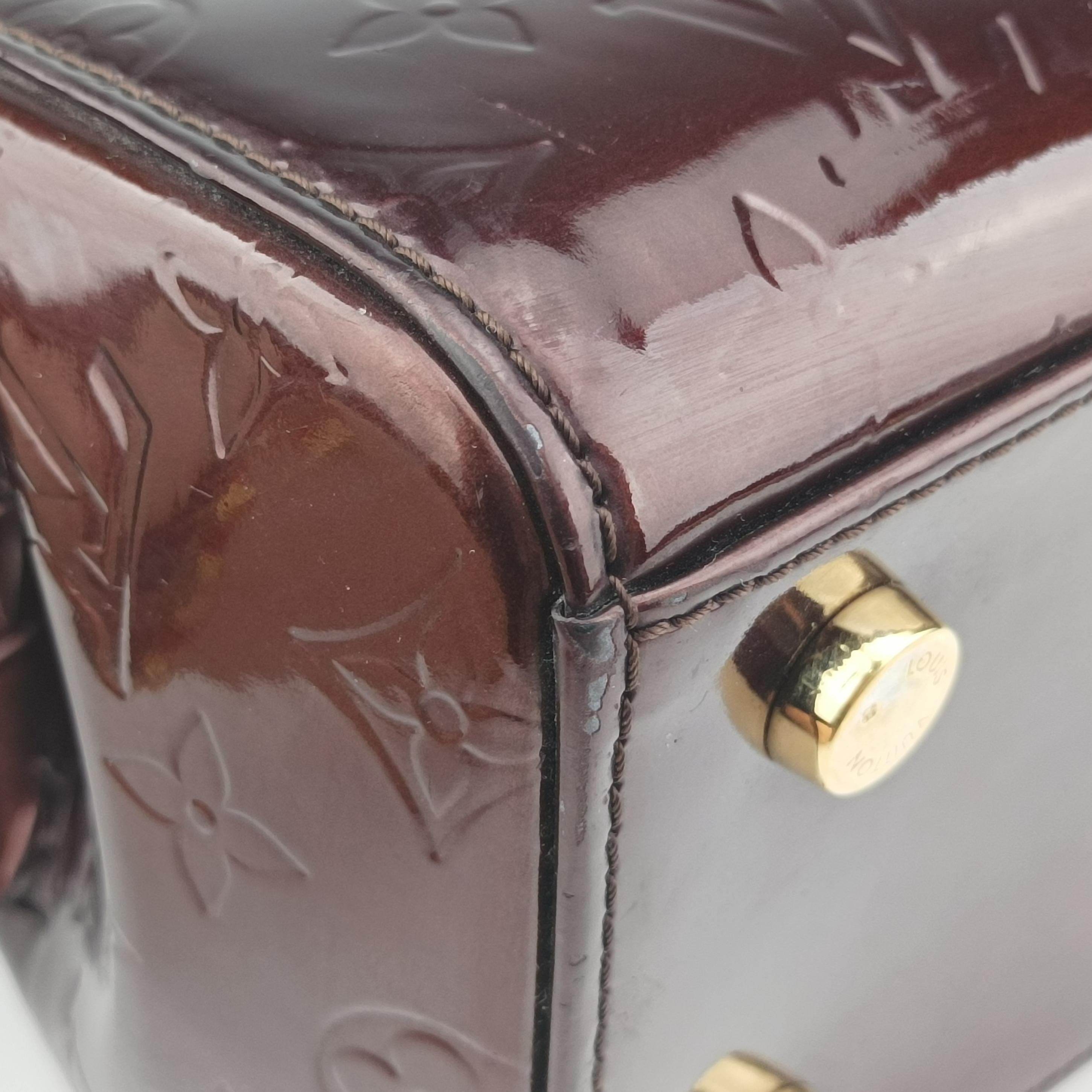 Pre-owned Louis Vuitton Brea MM Amarante Vernis M91619 shoulderbag | stylenewstar