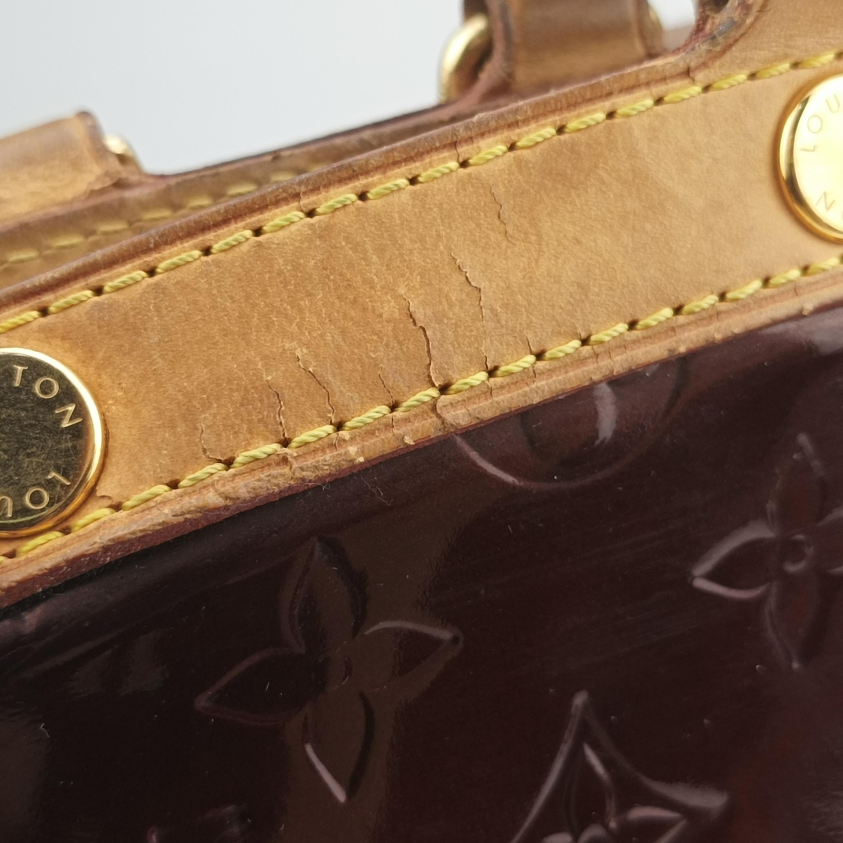 Pre-owned Louis Vuitton Brea MM Amarante Vernis M91619 shoulderbag | stylenewstar