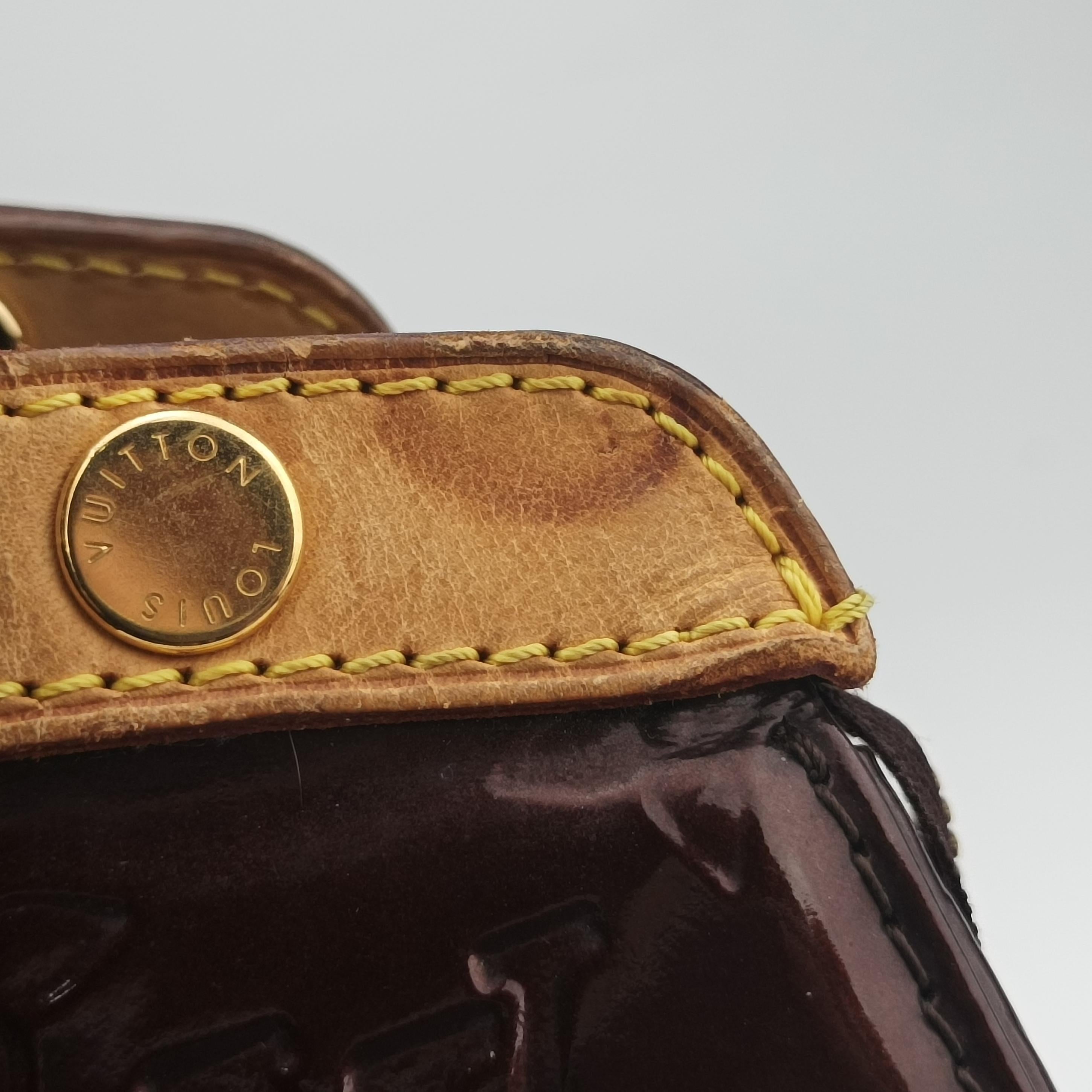 Pre-owned Louis Vuitton Brea MM Amarante Vernis M91619 shoulderbag | stylenewstar