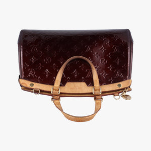Pre-owned Louis Vuitton Brea MM Amarante Vernis M91619 shoulderbag | stylenewstar
