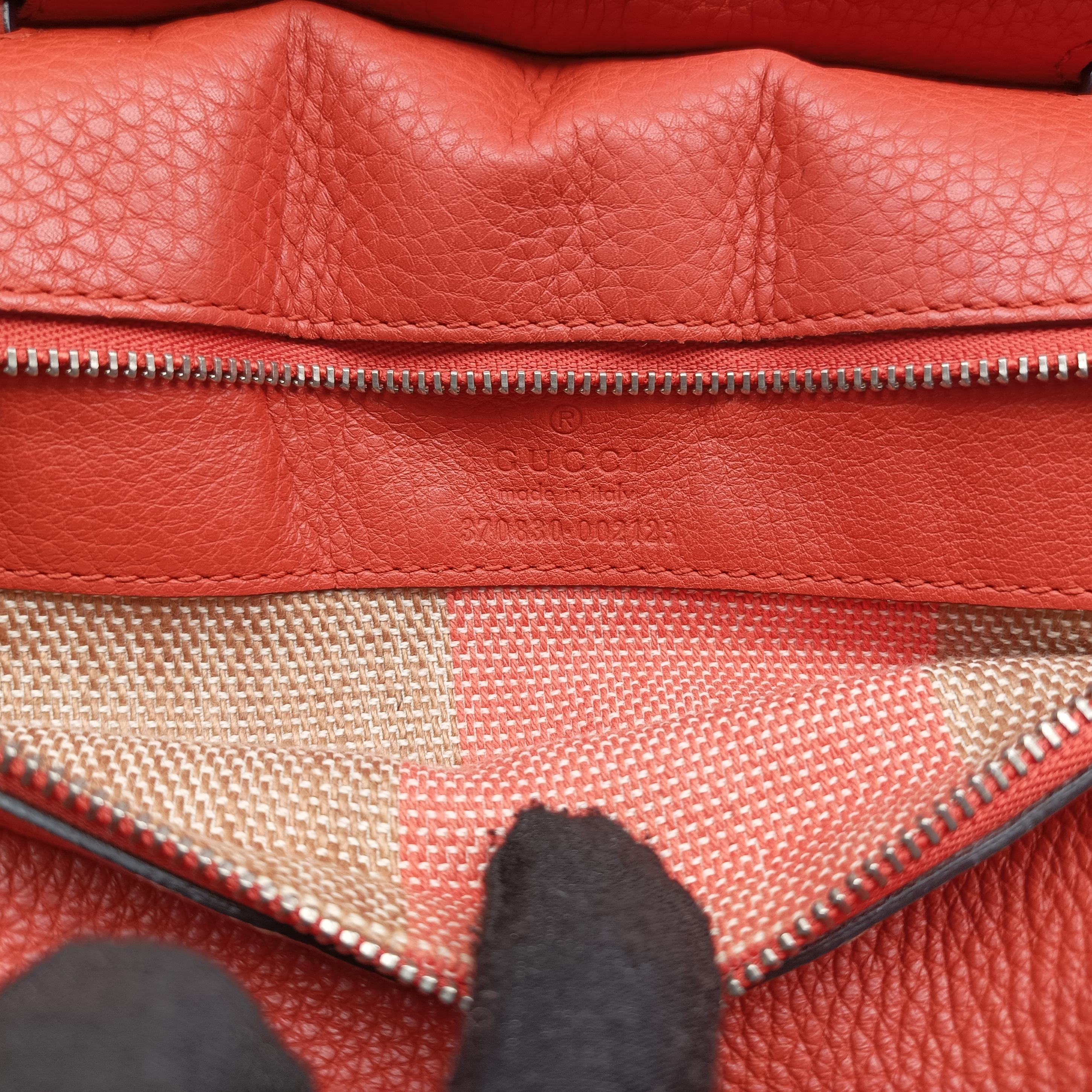 Vintage Gucci Bamboo Daily Orange Leather 370830 shoulderbag | stylenewstar