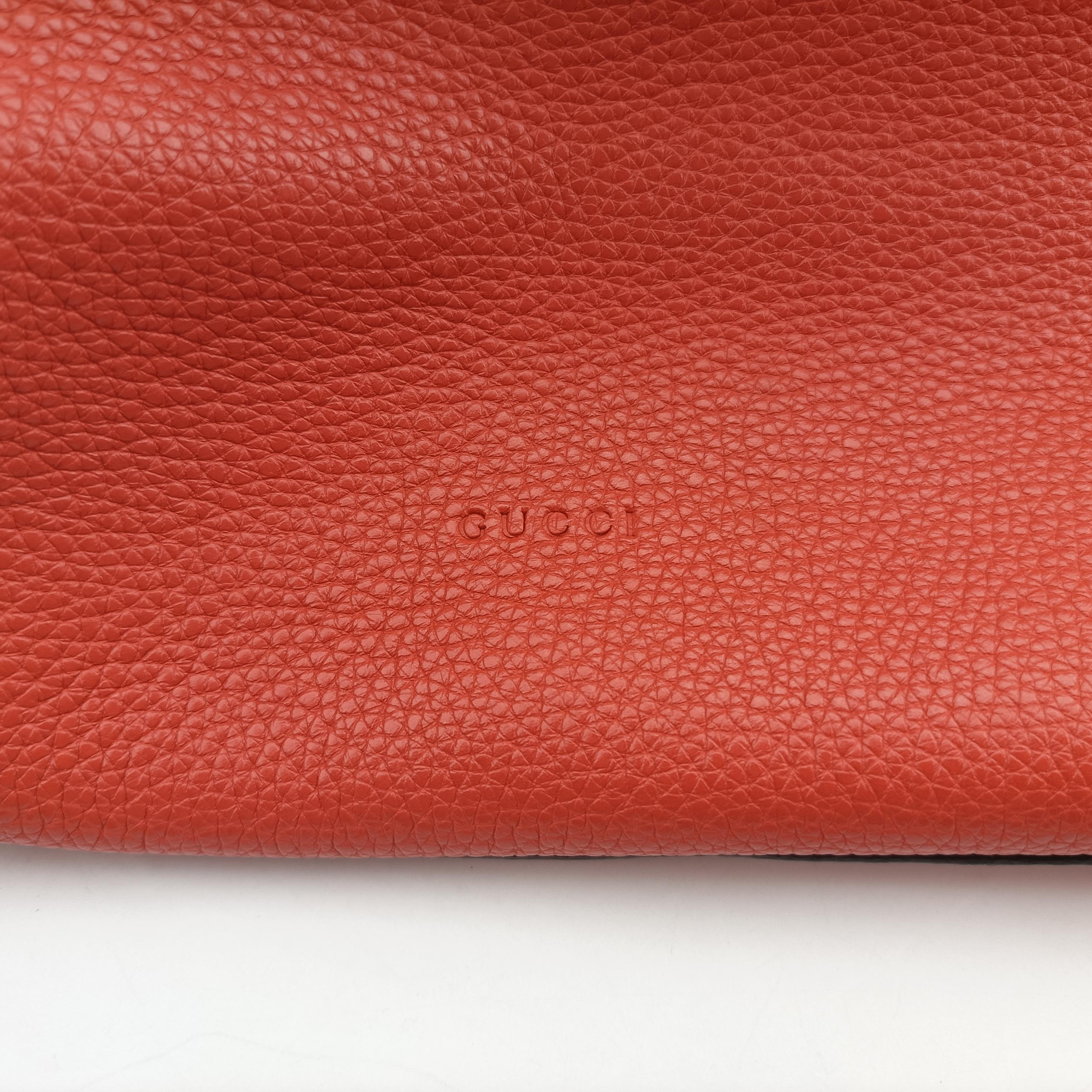 Vintage Gucci Bamboo Daily Orange Leather 370830 shoulderbag | stylenewstar