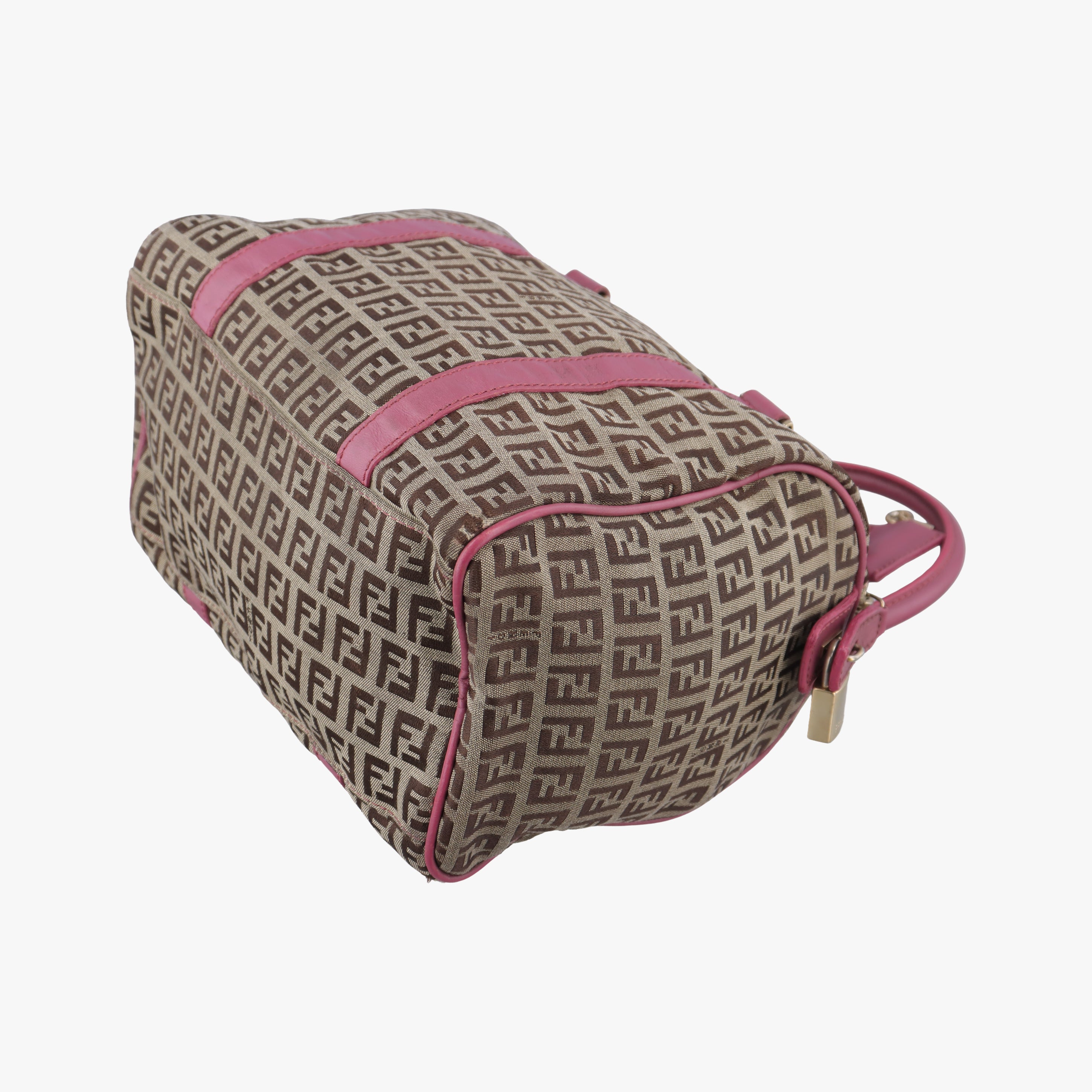 Pre-owned Fendi Zucchino Glitter Logo Multicolour canvas 8BL068 handbag | stylenewstar