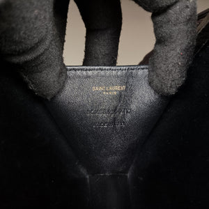 Vintage Yves Saint Laurent Love box heart Black Leather 488434 shoulderbag | stylenewstar