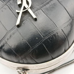 Vintage Yves Saint Laurent Love box heart Black Leather 488434 shoulderbag | stylenewstar