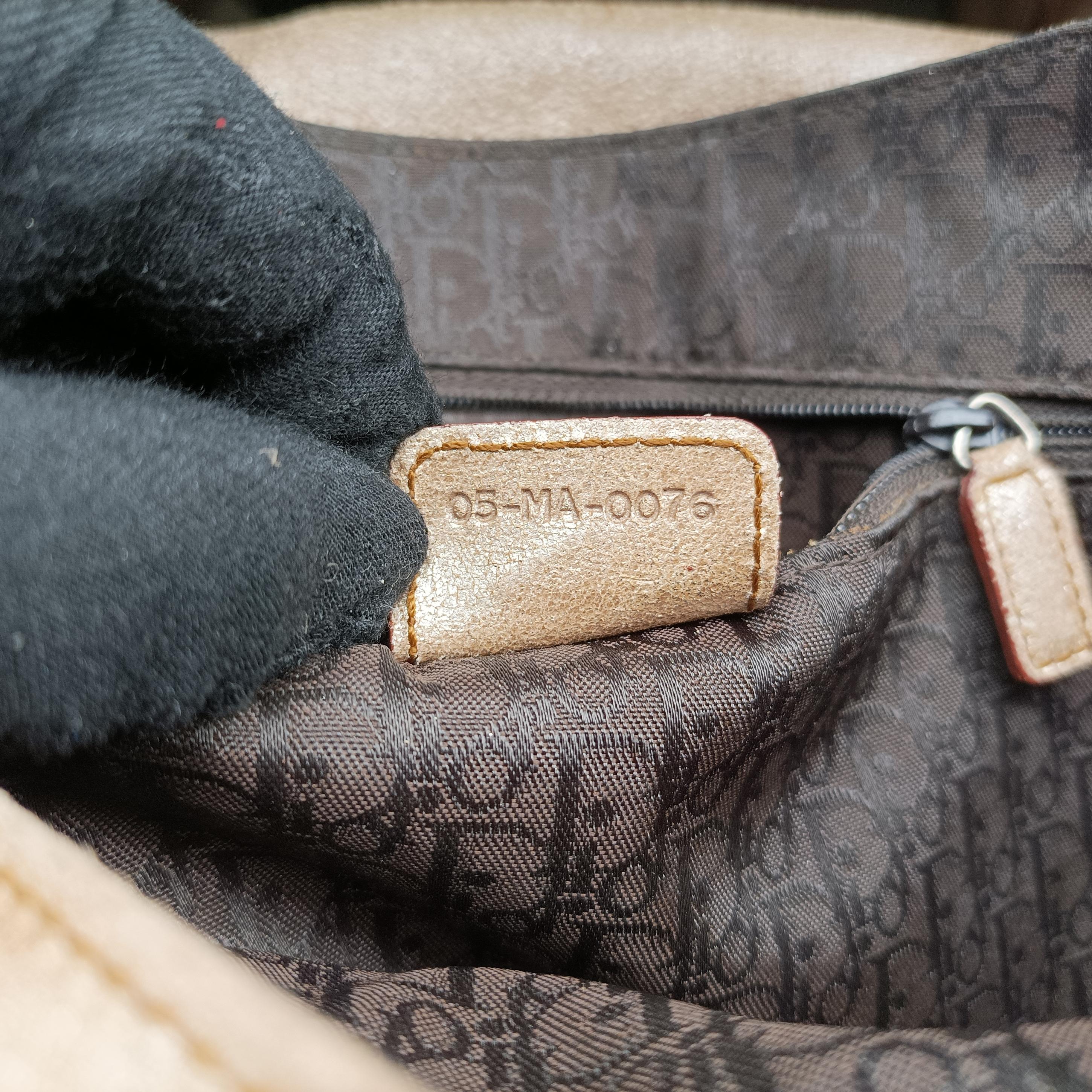 Pre-owned Christian Dior Gaucho Golden Leather  handbag | stylenewstar