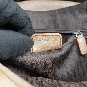 Pre-owned Christian Dior Gaucho Golden Leather  handbag | stylenewstar