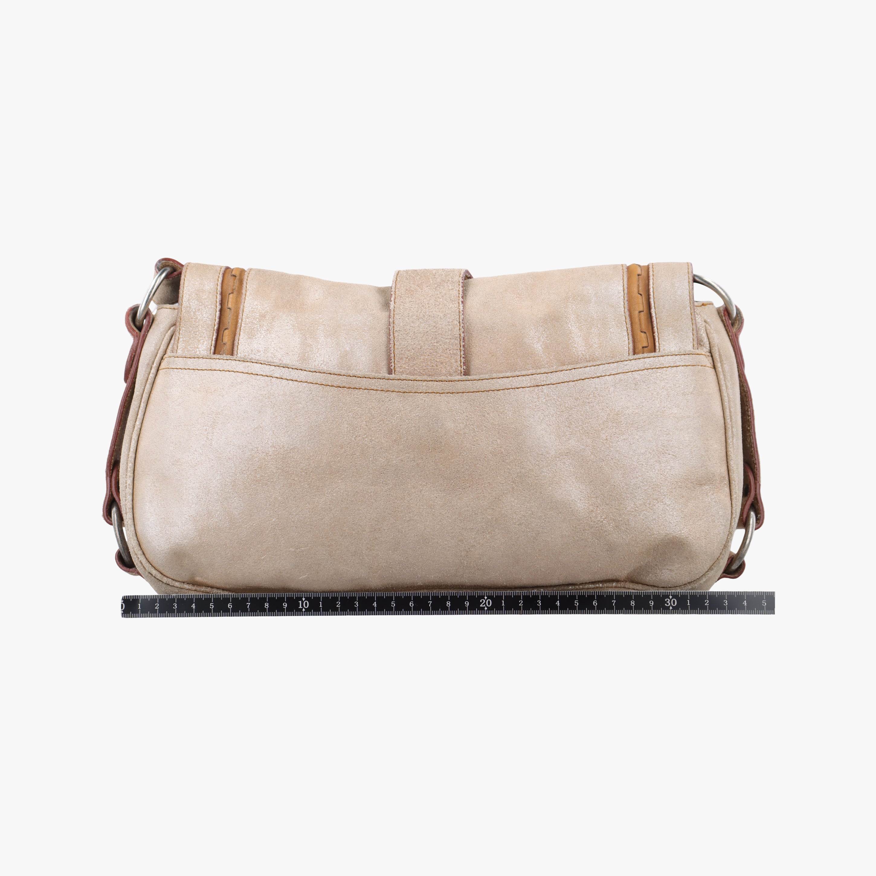 Pre-owned Christian Dior Gaucho Golden Leather  handbag | stylenewstar