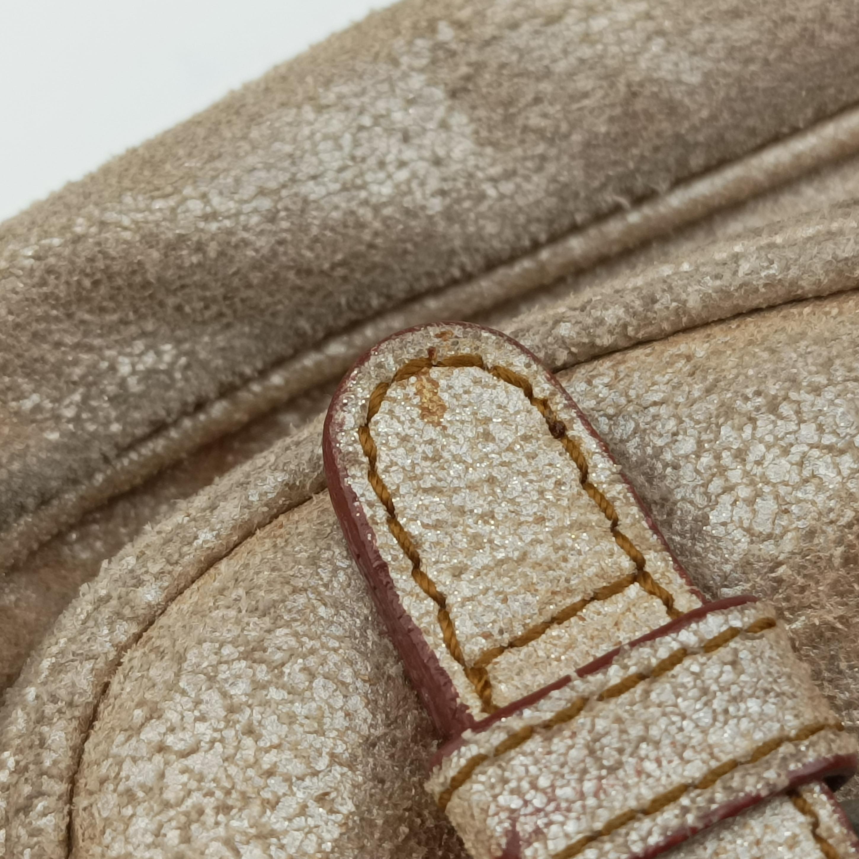 Pre-owned Christian Dior Gaucho Golden Leather  handbag | stylenewstar