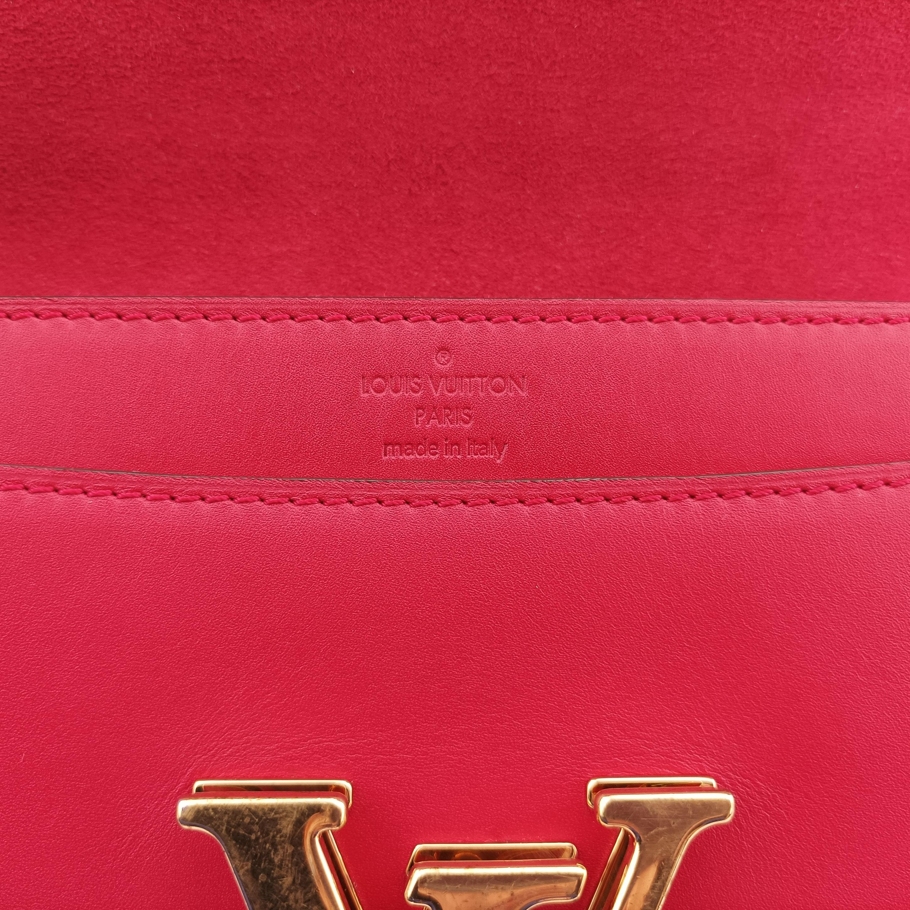 Secondhand Louis Vuitton Pochette Louise GM Red leather M94647 shoulderbag | stylenewstar