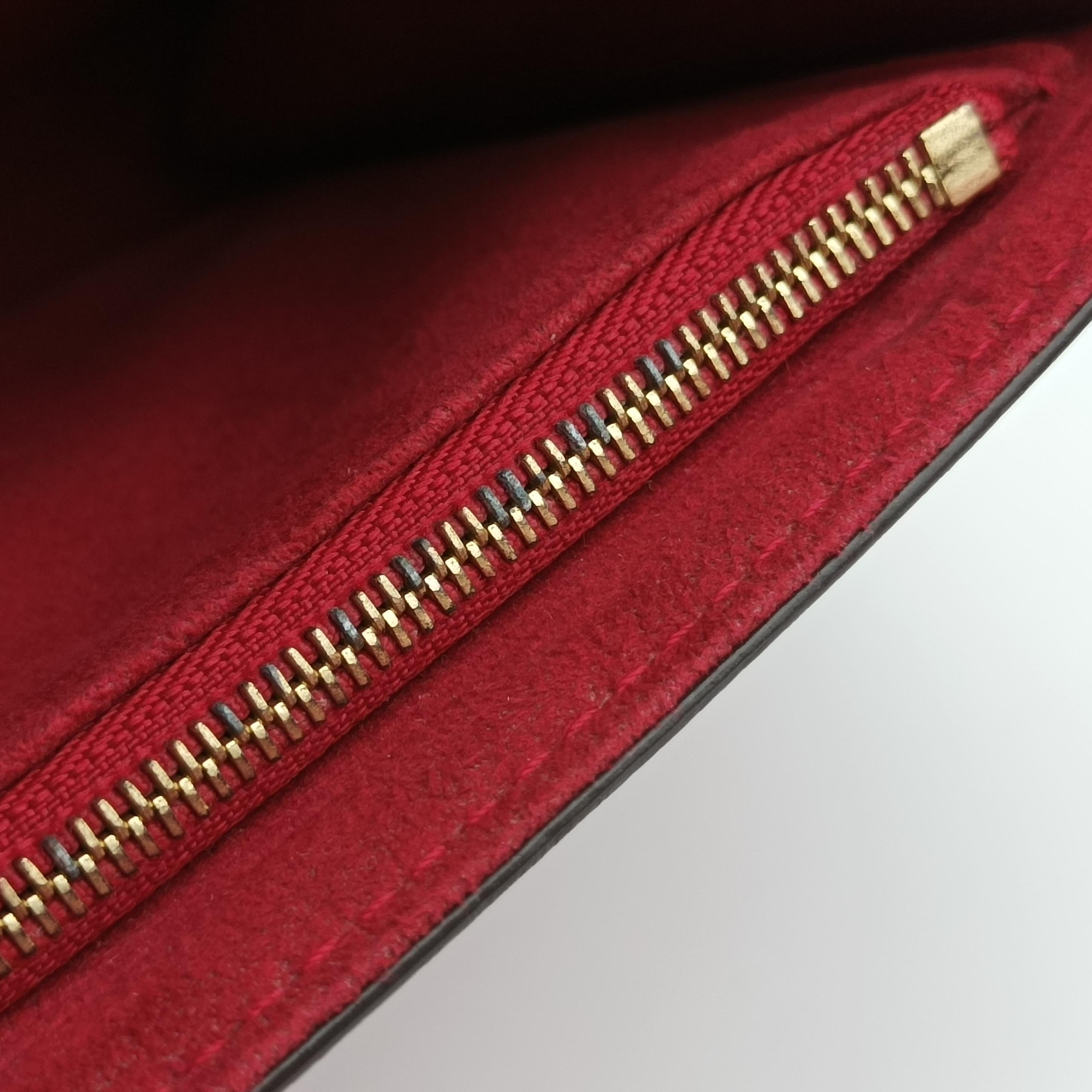 Secondhand Louis Vuitton Pochette Louise GM Red leather M94647 shoulderbag | stylenewstar