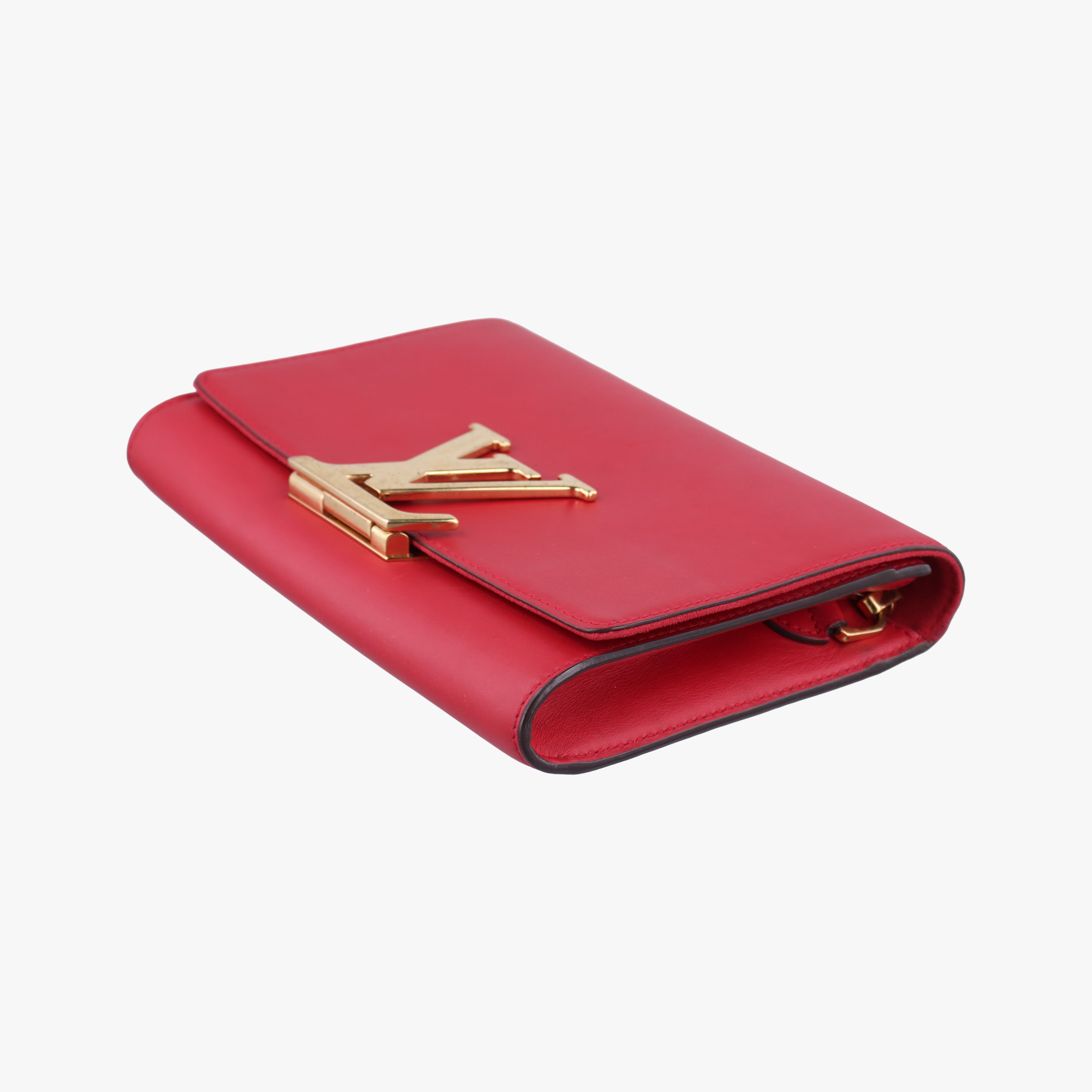 Secondhand Louis Vuitton Pochette Louise GM Red leather M94647 shoulderbag | stylenewstar