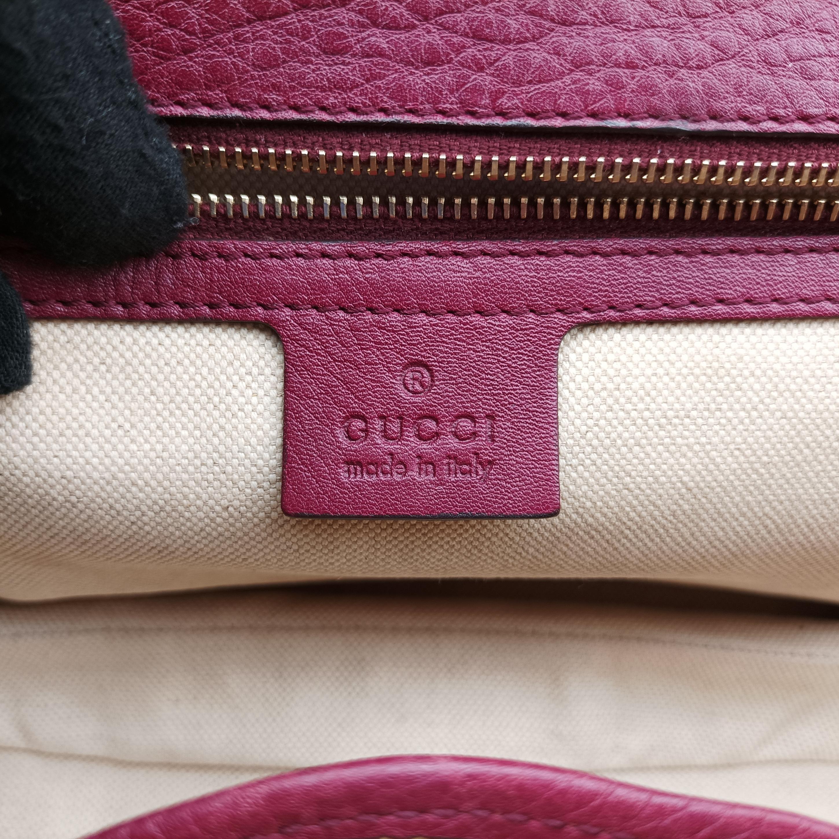 Secondhand Gucci New Bamboo Burgundy Leather 254884 shoulderbag | stylenewstar