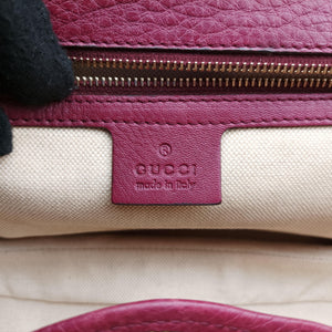 Secondhand Gucci New Bamboo Burgundy Leather 254884 shoulderbag | stylenewstar