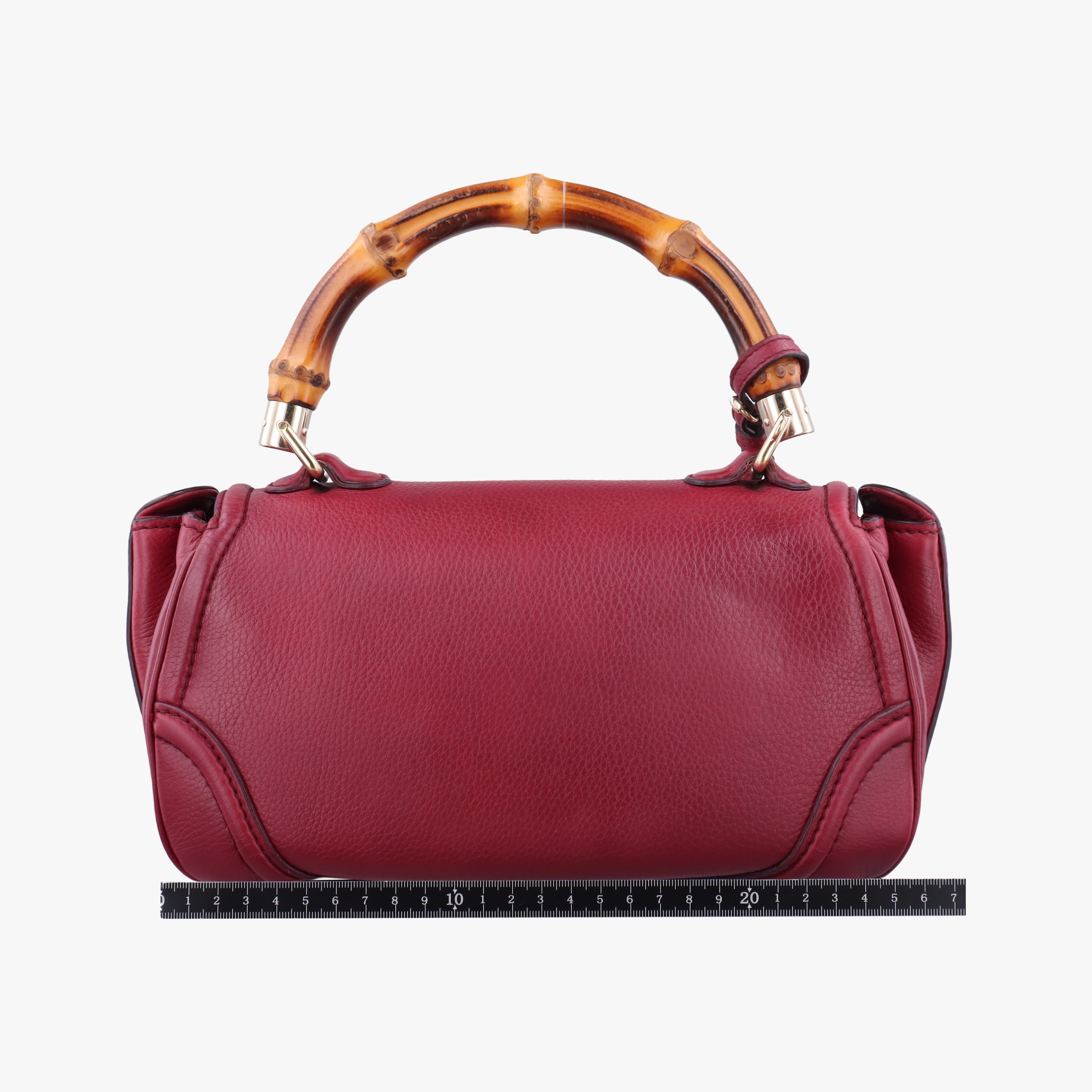 Secondhand Gucci New Bamboo Burgundy Leather 254884 shoulderbag | stylenewstar