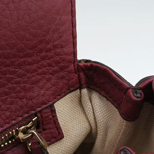 Secondhand Gucci New Bamboo Burgundy Leather 254884 shoulderbag | stylenewstar