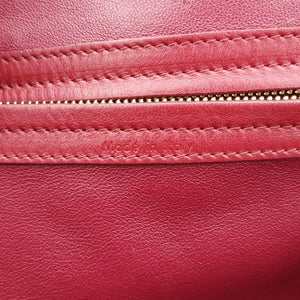 Pre-owned Celine Luggage Small Square Phantom Burgundy Suede  handbag | stylenewstar