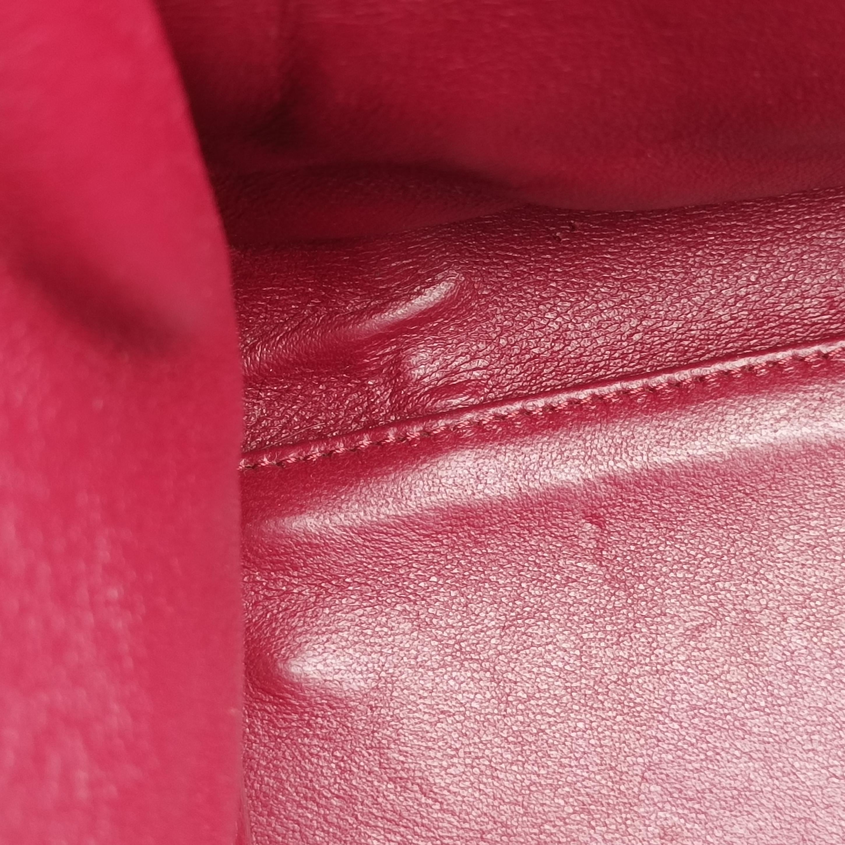 Pre-owned Celine Luggage Small Square Phantom Burgundy Suede  handbag | stylenewstar