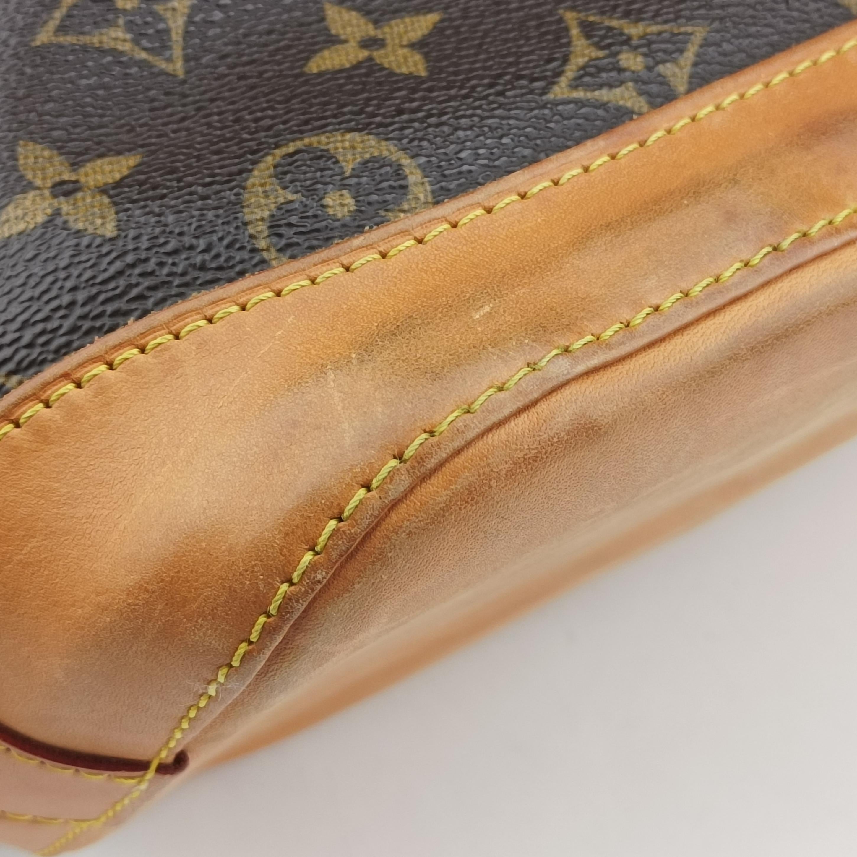 Pre-owned Louis Vuitton LOCKIT Brown Monogram Canvas M40103 handbag | stylenewstar