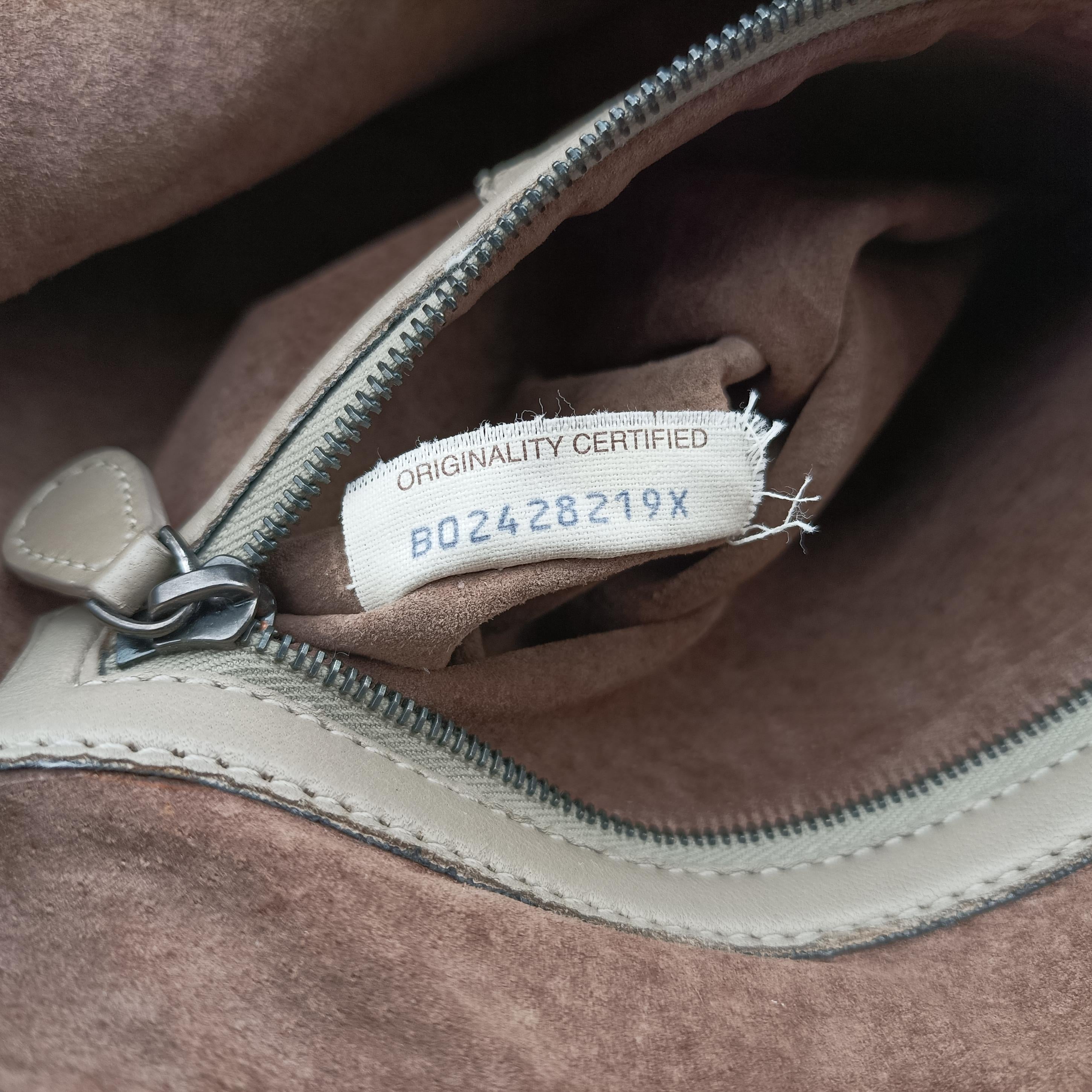 Pre-owned Bottega Veneta Nodini Beige lambskin  shoulderbag | stylenewstar