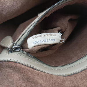 Pre-owned Bottega Veneta Nodini Beige lambskin  shoulderbag | stylenewstar