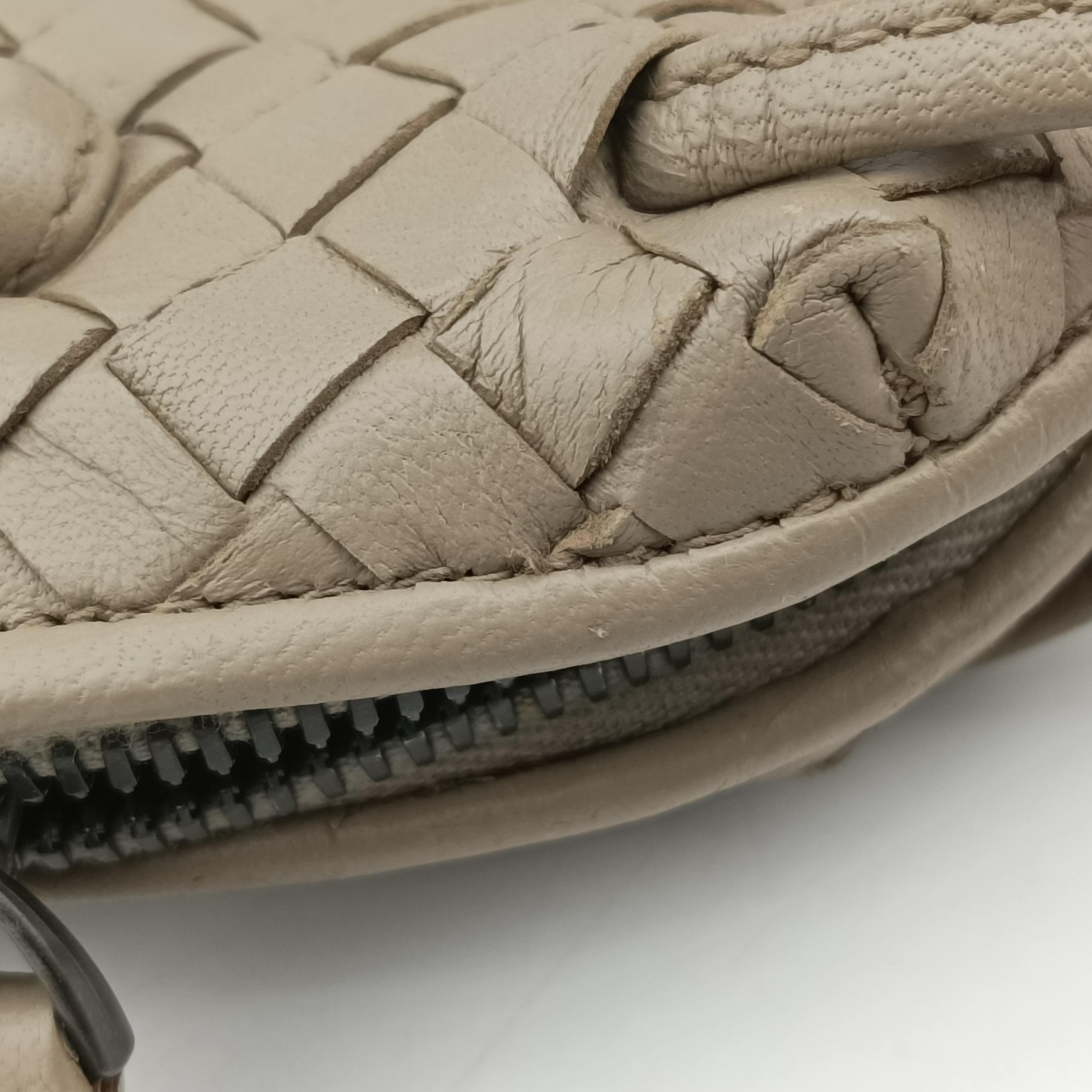 Pre-owned Bottega Veneta Nodini Beige lambskin  shoulderbag | stylenewstar