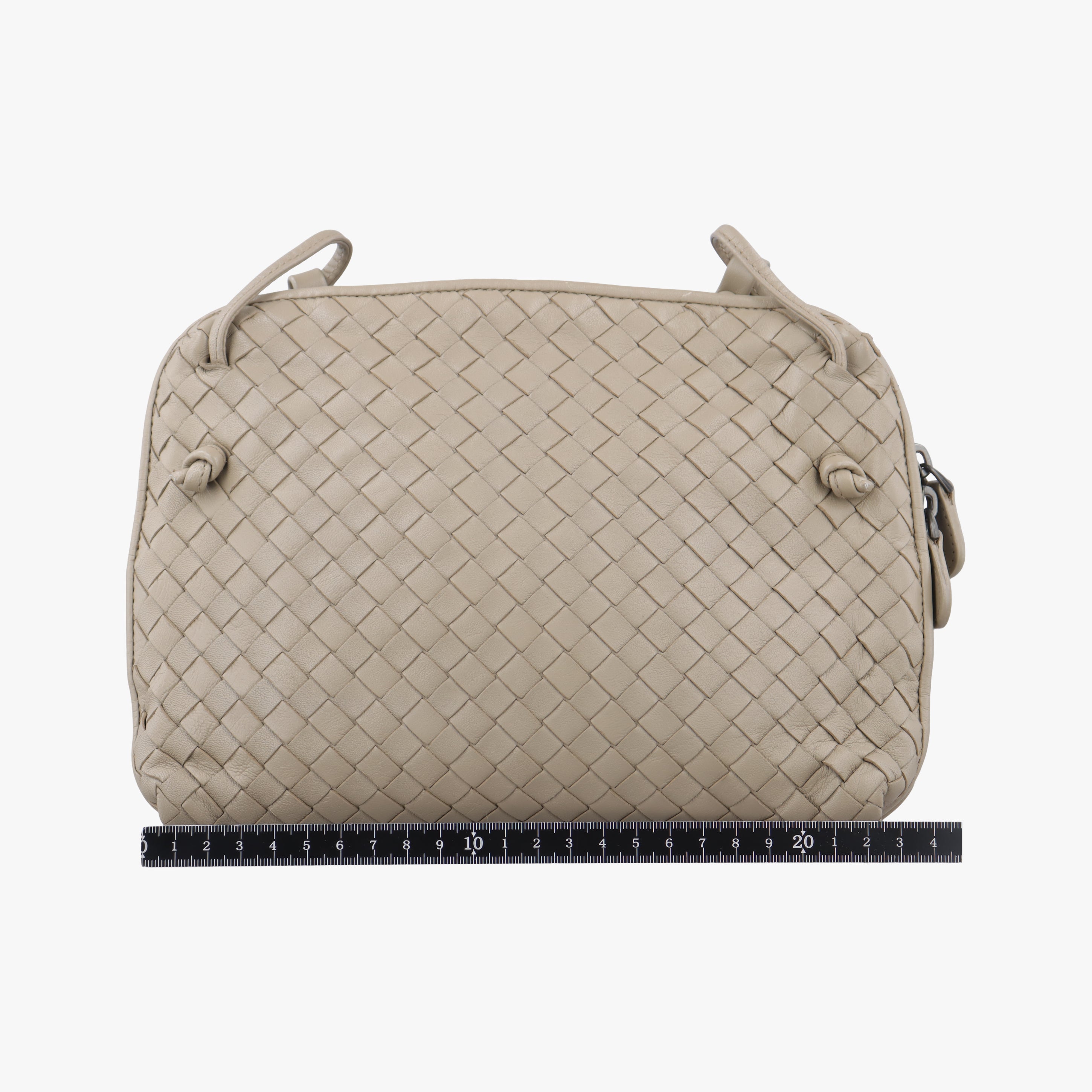 Pre-owned Bottega Veneta Nodini Beige lambskin  shoulderbag | stylenewstar