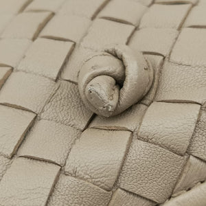 Pre-owned Bottega Veneta Nodini Beige lambskin  shoulderbag | stylenewstar