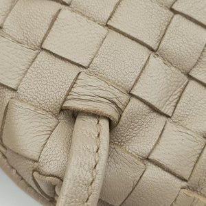 Pre-owned Bottega Veneta Nodini Beige lambskin  shoulderbag | stylenewstar