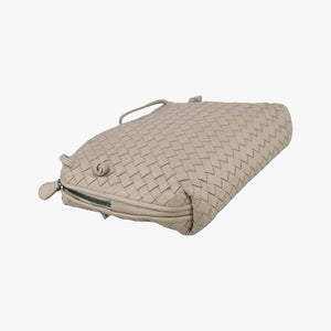 Pre-owned Bottega Veneta Nodini Beige lambskin  shoulderbag | stylenewstar