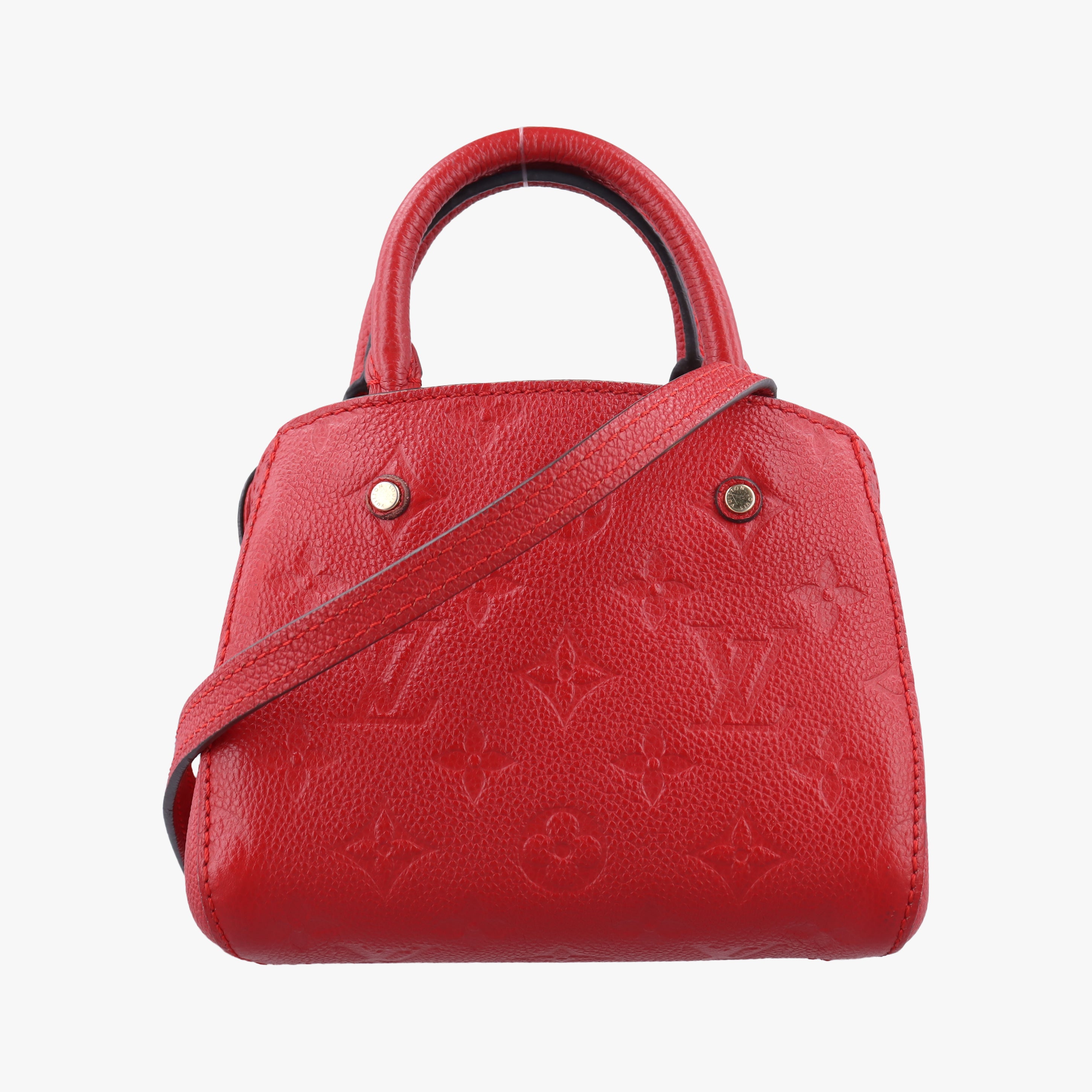 Pre-owned Louis Vuitton Montaigne Nano Cerise Monogram Empreinte M50865 shoulderbag | stylenewstar